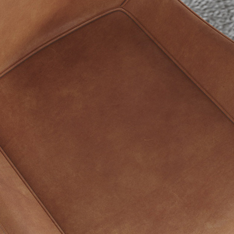 Leather Contemporary Restaurant Side Chair Parsons Matte Finish Dining Chair with Black Legs Clearhalo ' kitchen&dining_furn' 'Dining Chairs' 'Dining Tables & Seating' 'dining_chair' 'furn' 'furn_dining_chair' 'Furniture' 'furniture_dining_chair' 'Kitchen & Dining Furniture' 'kitchen' 3741317