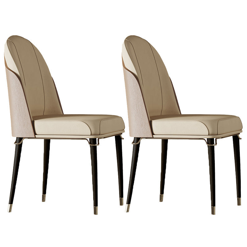 Contemporary Style Ash Wood Chairs Solid Back Side Dining Kitchen Chair Set Beige 2 Piece Set Black Clearhalo ' kitchen&dining_furn' 'Dining Chairs' 'Dining Tables & Seating' 'dining_chair' 'furn' 'furn_dining_chair' 'Furniture' 'furniture_dining_chair' 'Kitchen & Dining Furniture' 'kitchen' 3741445