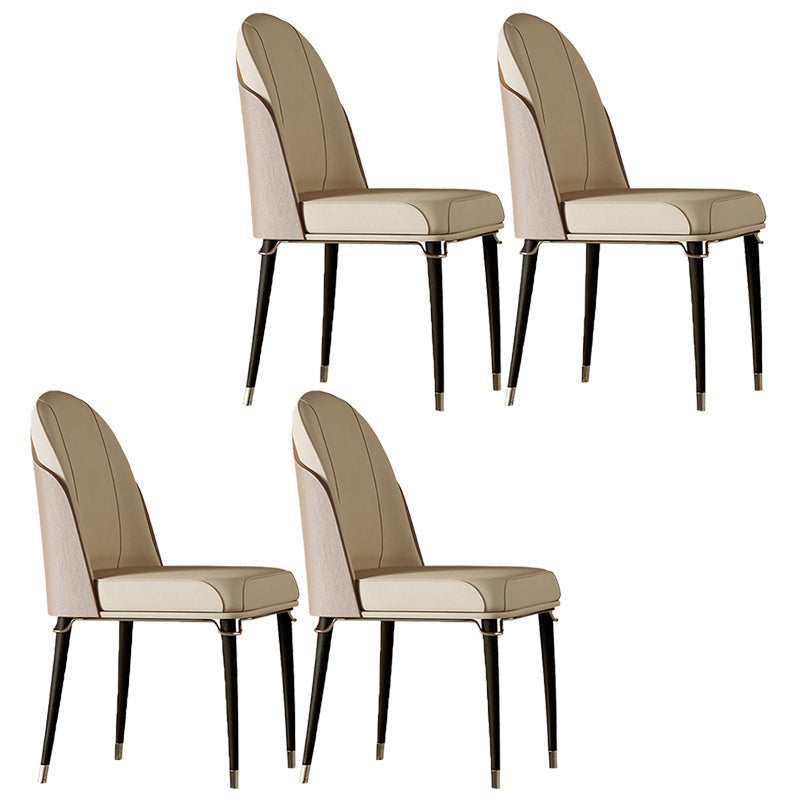 Contemporary Style Ash Wood Chairs Solid Back Side Dining Kitchen Chair Set Beige 4 Piece Set Black Clearhalo ' kitchen&dining_furn' 'Dining Chairs' 'Dining Tables & Seating' 'dining_chair' 'furn' 'furn_dining_chair' 'Furniture' 'furniture_dining_chair' 'Kitchen & Dining Furniture' 'kitchen' 3741446