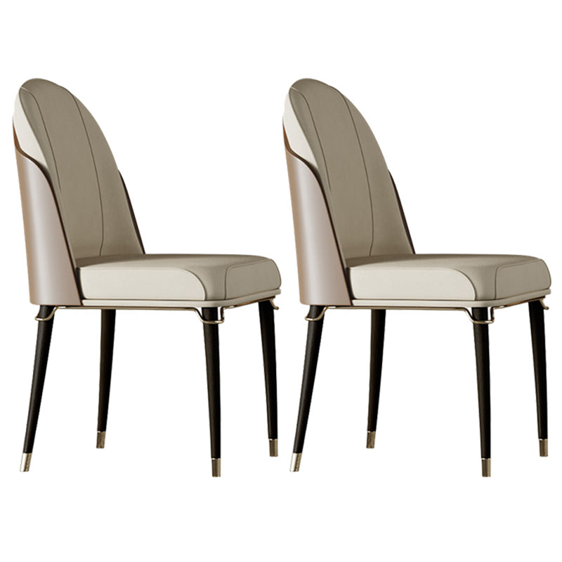 Contemporary Style Ash Wood Chairs Solid Back Side Dining Kitchen Chair Set Off-White 2 Piece Set Black Clearhalo ' kitchen&dining_furn' 'Dining Chairs' 'Dining Tables & Seating' 'dining_chair' 'furn' 'furn_dining_chair' 'Furniture' 'furniture_dining_chair' 'Kitchen & Dining Furniture' 'kitchen' 3741451