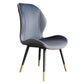 Scandinavian Style Wingback Side Chair Leather Dining Armless Chairs for Kitchen Blue 1 Piece Clearhalo ' kitchen&dining_furn' 'Dining Chairs' 'Dining Tables & Seating' 'dining_chair' 'furn' 'furn_dining_chair' 'Furniture' 'furniture_dining_chair' 'Kitchen & Dining Furniture' 'kitchen' 3741463