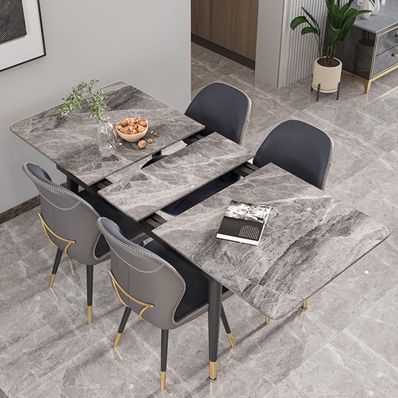 Scandinavian Style Wingback Side Chair Leather Dining Armless Chairs for Kitchen Clearhalo ' kitchen&dining_furn' 'Dining Chairs' 'Dining Tables & Seating' 'dining_chair' 'furn' 'furn_dining_chair' 'Furniture' 'furniture_dining_chair' 'Kitchen & Dining Furniture' 'kitchen' 3741482