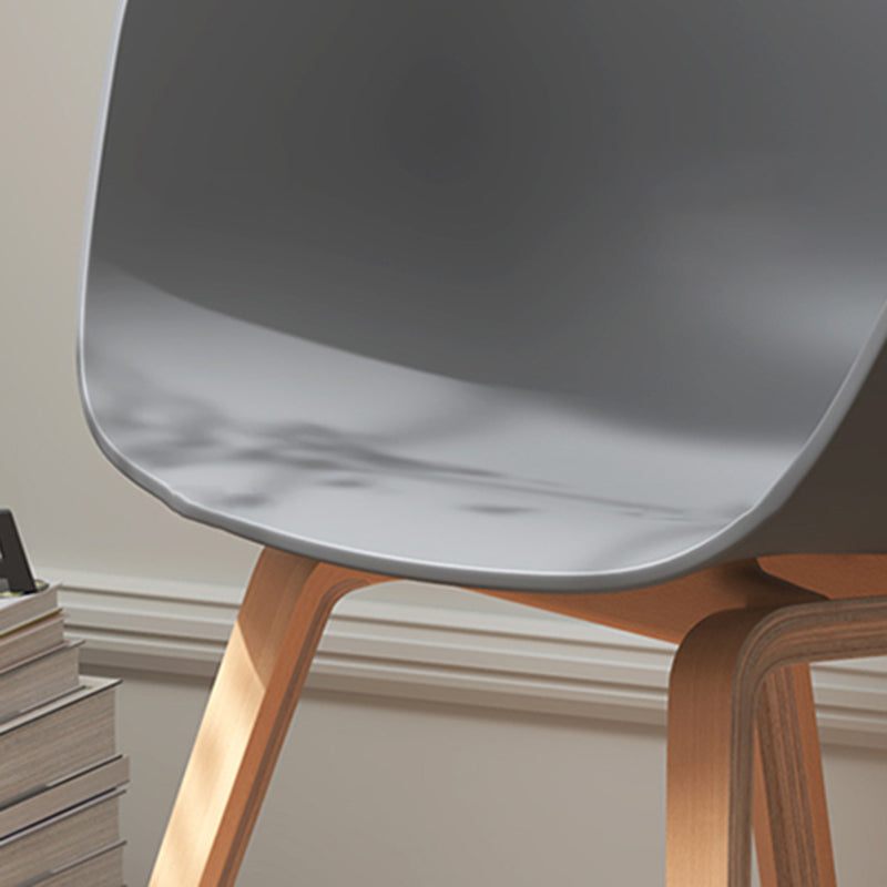 Contemporary Style Dining Room Chairs Kitchen Arm Chairs with Wooden Legs Clearhalo ' kitchen&dining_furn' 'Dining Chairs' 'Dining Tables & Seating' 'dining_chair' 'Furniture' 'furniture_dining_chair' 'Kitchen & Dining Furniture' 'kitchen' 3741533