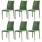 Scandinavian Style Solid Back Dining Chairs Leather Dining Armless Side Chairs Light Green 6 Piece Set Clearhalo ' kitchen&dining_furn' 'Dining Chairs' 'Dining Tables & Seating' 'dining_chair' 'furn' 'furn_dining_chair' 'Furniture' 'furniture_dining_chair' 'Kitchen & Dining Furniture' 'kitchen' 3741567