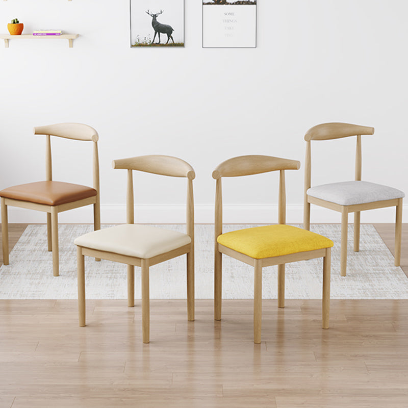 Contemporary Style Metal Chair Set Open Back Side Kitchen Dining Rooms Chair Clearhalo ' kitchen&dining_furn' 'Dining Chairs' 'Dining Tables & Seating' 'dining_chair' 'furn' 'furn_dining_chair' 'Furniture' 'furniture_dining_chair' 'Kitchen & Dining Furniture' 'kitchen' 3741579