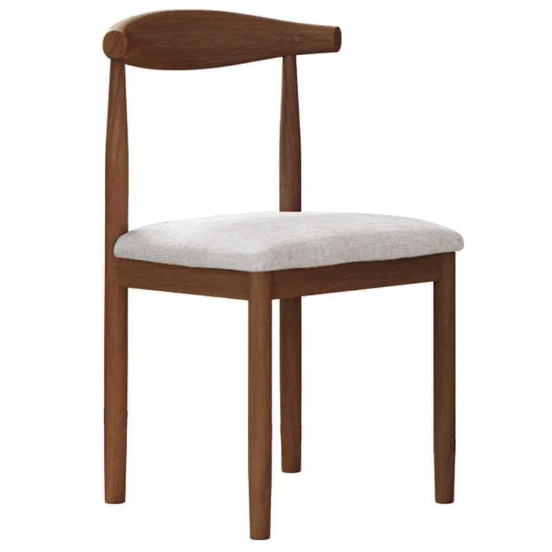 Contemporary Style Metal Chair Set Open Back Side Kitchen Dining Rooms Chair Walnut Gray 1 Piece Clearhalo ' kitchen&dining_furn' 'Dining Chairs' 'Dining Tables & Seating' 'dining_chair' 'furn' 'furn_dining_chair' 'Furniture' 'furniture_dining_chair' 'Kitchen & Dining Furniture' 'kitchen' 3741592