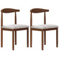 Contemporary Style Metal Chair Set Open Back Side Kitchen Dining Rooms Chair Walnut Gray 2 Piece Set Clearhalo ' kitchen&dining_furn' 'Dining Chairs' 'Dining Tables & Seating' 'dining_chair' 'furn' 'furn_dining_chair' 'Furniture' 'furniture_dining_chair' 'Kitchen & Dining Furniture' 'kitchen' 3741594