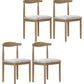 Contemporary Style Metal Chair Set Open Back Side Kitchen Dining Rooms Chair Natural Gray 4 Piece Set Clearhalo ' kitchen&dining_furn' 'Dining Chairs' 'Dining Tables & Seating' 'dining_chair' 'furn' 'furn_dining_chair' 'Furniture' 'furniture_dining_chair' 'Kitchen & Dining Furniture' 'kitchen' 3741610