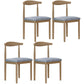 Contemporary Style Metal Chair Set Open Back Side Kitchen Dining Rooms Chair Natural Blue 4 Piece Set Clearhalo ' kitchen&dining_furn' 'Dining Chairs' 'Dining Tables & Seating' 'dining_chair' 'furn' 'furn_dining_chair' 'Furniture' 'furniture_dining_chair' 'Kitchen & Dining Furniture' 'kitchen' 3741613