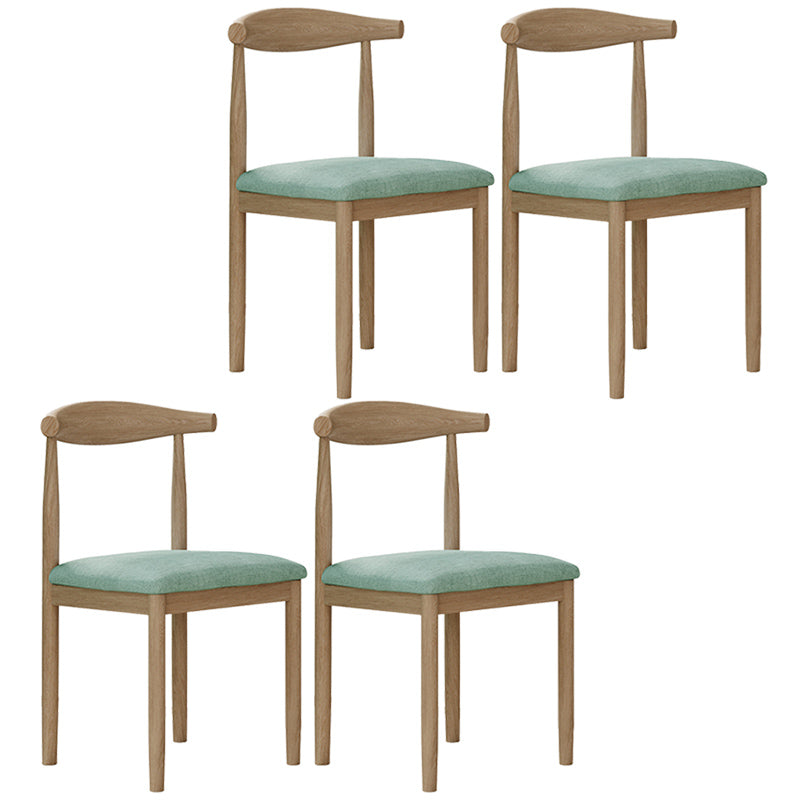Contemporary Style Metal Chair Set Open Back Side Kitchen Dining Rooms Chair Natural Turquoise 4 Piece Set Clearhalo ' kitchen&dining_furn' 'Dining Chairs' 'Dining Tables & Seating' 'dining_chair' 'furn' 'furn_dining_chair' 'Furniture' 'furniture_dining_chair' 'Kitchen & Dining Furniture' 'kitchen' 3741619