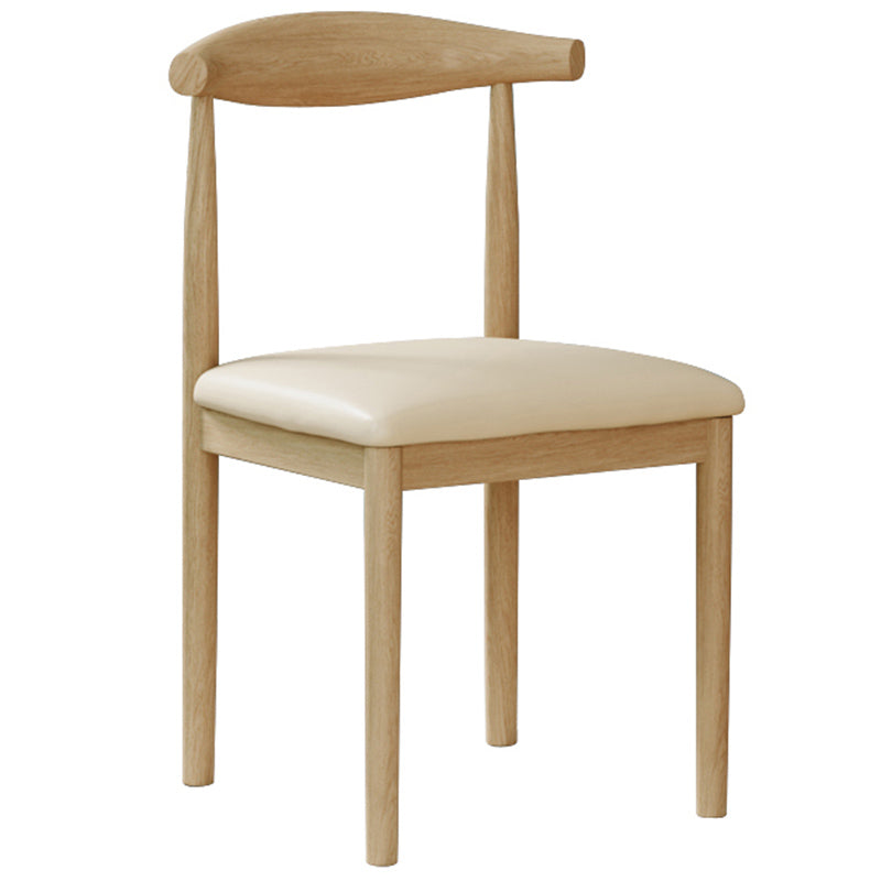 Contemporary Style Metal Chair Set Open Back Side Kitchen Dining Rooms Chair Natural Beige 1 Piece Clearhalo ' kitchen&dining_furn' 'Dining Chairs' 'Dining Tables & Seating' 'dining_chair' 'furn' 'furn_dining_chair' 'Furniture' 'furniture_dining_chair' 'Kitchen & Dining Furniture' 'kitchen' 3741626