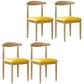 Contemporary Style Metal Chair Set Open Back Side Kitchen Dining Rooms Chair Natural Gold 4 Piece Set Clearhalo ' kitchen&dining_furn' 'Dining Chairs' 'Dining Tables & Seating' 'dining_chair' 'furn' 'furn_dining_chair' 'Furniture' 'furniture_dining_chair' 'Kitchen & Dining Furniture' 'kitchen' 3741631