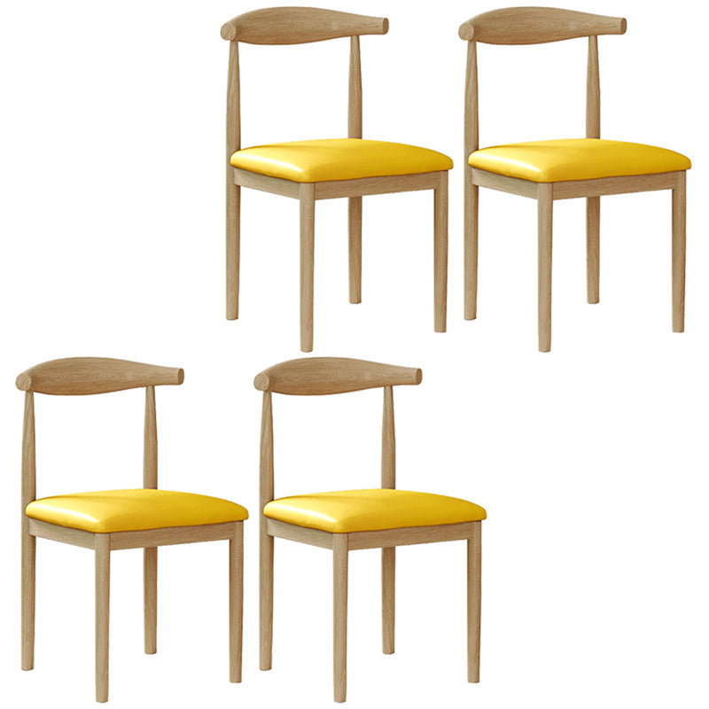 Contemporary Style Metal Chair Set Open Back Side Kitchen Dining Rooms Chair Natural Gold 4 Piece Set Clearhalo ' kitchen&dining_furn' 'Dining Chairs' 'Dining Tables & Seating' 'dining_chair' 'furn' 'furn_dining_chair' 'Furniture' 'furniture_dining_chair' 'Kitchen & Dining Furniture' 'kitchen' 3741631