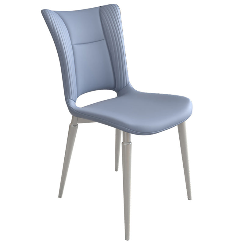 Contemporary Metal Armless Dining Room Chairs Open Back Dining Side Chair for Home Use Clearhalo ' kitchen&dining_furn' 'Dining Chairs' 'Dining Tables & Seating' 'dining_chair' 'furn' 'furn_dining_chair' 'Furniture' 'furniture_dining_chair' 'Kitchen & Dining Furniture' 'kitchen' 3741641