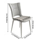 Contemporary Metal Armless Dining Room Chairs Open Back Dining Side Chair for Home Use Clearhalo ' kitchen&dining_furn' 'Dining Chairs' 'Dining Tables & Seating' 'dining_chair' 'furn' 'furn_dining_chair' 'Furniture' 'furniture_dining_chair' 'Kitchen & Dining Furniture' 'kitchen' 3741647