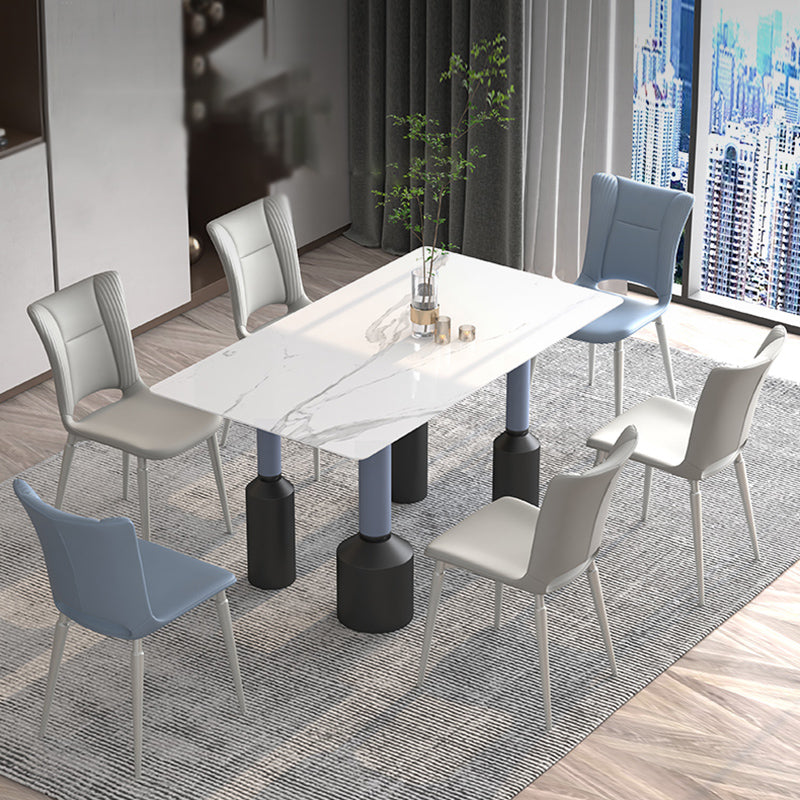 Contemporary Metal Armless Dining Room Chairs Open Back Dining Side Chair for Home Use Clearhalo ' kitchen&dining_furn' 'Dining Chairs' 'Dining Tables & Seating' 'dining_chair' 'furn' 'furn_dining_chair' 'Furniture' 'furniture_dining_chair' 'Kitchen & Dining Furniture' 'kitchen' 3741649