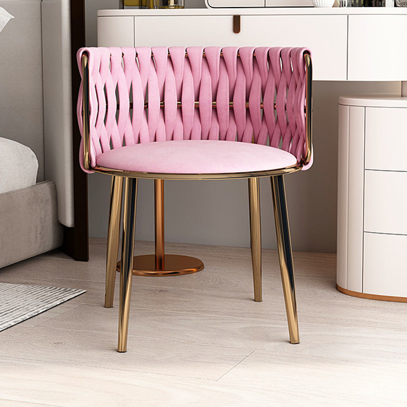 Contemporary Metal Dining Room Armchairs Upholstered Side Chairs for Home Use Clearhalo ' kitchen&dining_furn' 'Dining Chairs' 'Dining Tables & Seating' 'dining_chair' 'furn' 'furn_dining_chair' 'Furniture' 'furniture_dining_chair' 'Kitchen & Dining Furniture' 'kitchen' 3741655