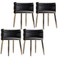 Contemporary Metal Dining Room Armchairs Upholstered Side Chairs for Home Use Dark Gray 4 Piece Set Clearhalo ' kitchen&dining_furn' 'Dining Chairs' 'Dining Tables & Seating' 'dining_chair' 'furn' 'furn_dining_chair' 'Furniture' 'furniture_dining_chair' 'Kitchen & Dining Furniture' 'kitchen' 3741671