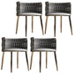 Contemporary Metal Dining Room Armchairs Upholstered Side Chairs for Home Use Light Gray 4 Piece Set Clearhalo ' kitchen&dining_furn' 'Dining Chairs' 'Dining Tables & Seating' 'dining_chair' 'furn' 'furn_dining_chair' 'Furniture' 'furniture_dining_chair' 'Kitchen & Dining Furniture' 'kitchen' 3741677