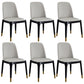 Leather Industrial Restaurant Side Chair Parsons Gray Dining Chair with Black Legs Cream Gray 6 Piece Set Clearhalo ' kitchen&dining_furn' 'Dining Chairs' 'Dining Tables & Seating' 'dining_chair' 'furn' 'furn_dining_chair' 'Furniture' 'furniture_dining_chair' 'Kitchen & Dining Furniture' 'kitchen' 3741688