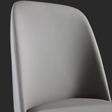 Leather Industrial Restaurant Side Chair Parsons Gray Dining Chair with Black Legs Clearhalo ' kitchen&dining_furn' 'Dining Chairs' 'Dining Tables & Seating' 'dining_chair' 'furn' 'furn_dining_chair' 'Furniture' 'furniture_dining_chair' 'Kitchen & Dining Furniture' 'kitchen' 3741689