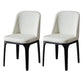Industrial Restaurant Upholstered Side Chair Matte Finish Parsons Dining Chair Off-White 2 Piece Set Clearhalo ' kitchen&dining_furn' 'Dining Chairs' 'Dining Tables & Seating' 'dining_chair' 'furn' 'furn_dining_chair' 'Furniture' 'furniture_dining_chair' 'Kitchen & Dining Furniture' 'kitchen' 3741719
