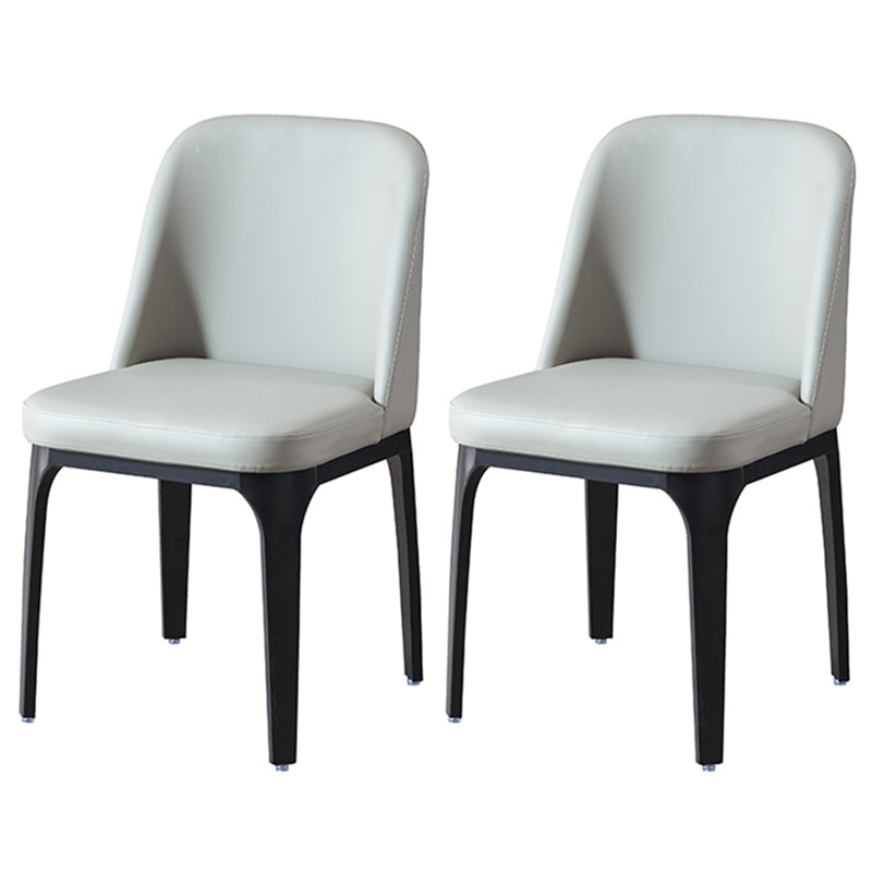 Industrial Restaurant Upholstered Side Chair Matte Finish Parsons Dining Chair Light Gray 2 Piece Set Clearhalo ' kitchen&dining_furn' 'Dining Chairs' 'Dining Tables & Seating' 'dining_chair' 'furn' 'furn_dining_chair' 'Furniture' 'furniture_dining_chair' 'Kitchen & Dining Furniture' 'kitchen' 3741725