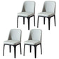 Industrial Restaurant Upholstered Side Chair Matte Finish Parsons Dining Chair Light Gray 4 Piece Set Clearhalo ' kitchen&dining_furn' 'Dining Chairs' 'Dining Tables & Seating' 'dining_chair' 'furn' 'furn_dining_chair' 'Furniture' 'furniture_dining_chair' 'Kitchen & Dining Furniture' 'kitchen' 3741728