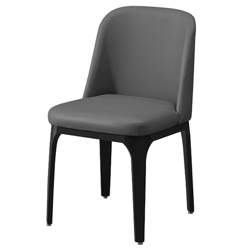 Industrial Restaurant Upholstered Side Chair Matte Finish Parsons Dining Chair Dark Gray 1 Piece Clearhalo ' kitchen&dining_furn' 'Dining Chairs' 'Dining Tables & Seating' 'dining_chair' 'furn' 'furn_dining_chair' 'Furniture' 'furniture_dining_chair' 'Kitchen & Dining Furniture' 'kitchen' 3741730