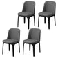 Industrial Restaurant Upholstered Side Chair Matte Finish Parsons Dining Chair Dark Gray 4 Piece Set Clearhalo ' kitchen&dining_furn' 'Dining Chairs' 'Dining Tables & Seating' 'dining_chair' 'furn' 'furn_dining_chair' 'Furniture' 'furniture_dining_chair' 'Kitchen & Dining Furniture' 'kitchen' 3741734