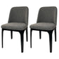 Industrial Restaurant Upholstered Side Chair Matte Finish Parsons Dining Chair Grey 2 Piece Set Clearhalo ' kitchen&dining_furn' 'Dining Chairs' 'Dining Tables & Seating' 'dining_chair' 'furn' 'furn_dining_chair' 'Furniture' 'furniture_dining_chair' 'Kitchen & Dining Furniture' 'kitchen' 3741736