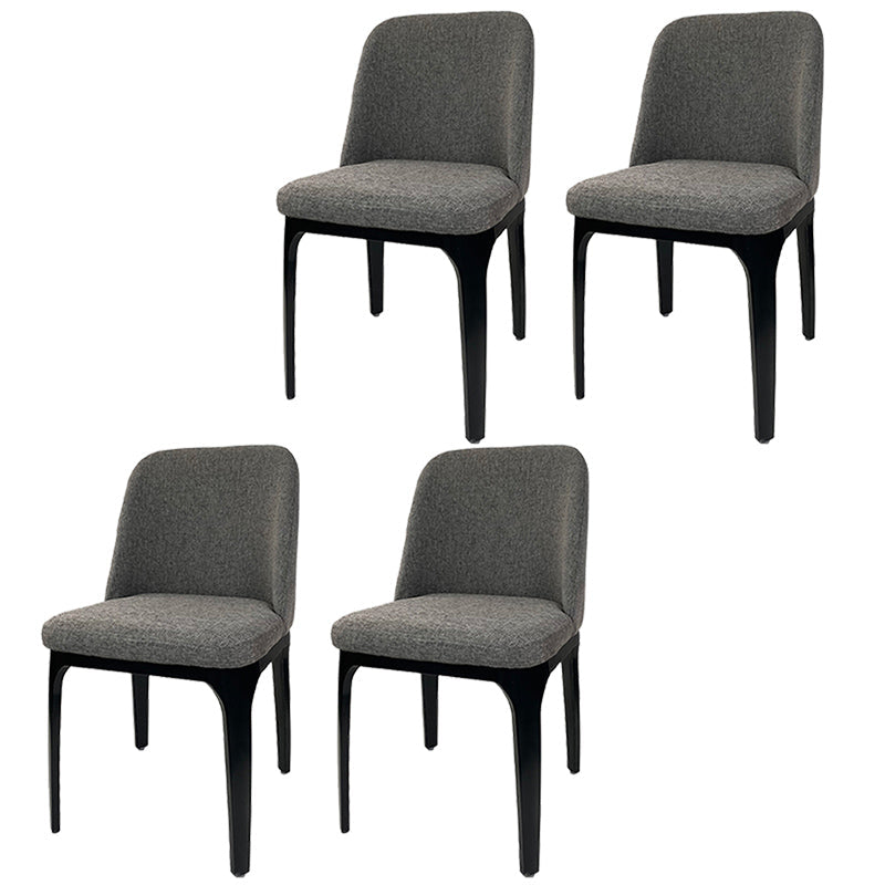 Industrial Restaurant Upholstered Side Chair Matte Finish Parsons Dining Chair Grey 4 Piece Set Clearhalo ' kitchen&dining_furn' 'Dining Chairs' 'Dining Tables & Seating' 'dining_chair' 'furn' 'furn_dining_chair' 'Furniture' 'furniture_dining_chair' 'Kitchen & Dining Furniture' 'kitchen' 3741737
