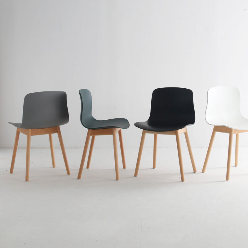 Contemporary Style Dining Armless Chair Wooden Dining Side Chair for Kitchen Clearhalo ' kitchen&dining_furn' 'Dining Chairs' 'Dining Tables & Seating' 'dining_chair' 'furn' 'furn_dining_chair' 'Furniture' 'furniture_dining_chair' 'Kitchen & Dining Furniture' 'kitchen' 3741743