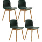 Contemporary Style Dining Armless Chair Wooden Dining Side Chair for Kitchen Blackish Green 4 Piece Set Natural Wood Clearhalo ' kitchen&dining_furn' 'Dining Chairs' 'Dining Tables & Seating' 'dining_chair' 'furn' 'furn_dining_chair' 'Furniture' 'furniture_dining_chair' 'Kitchen & Dining Furniture' 'kitchen' 3741755