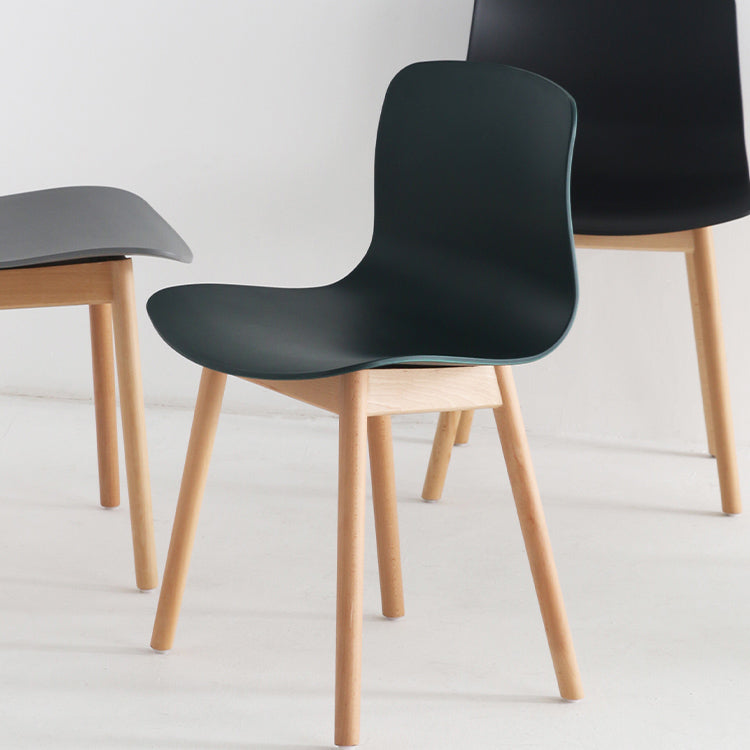 Contemporary Style Dining Armless Chair Wooden Dining Side Chair for Kitchen Clearhalo ' kitchen&dining_furn' 'Dining Chairs' 'Dining Tables & Seating' 'dining_chair' 'furn' 'furn_dining_chair' 'Furniture' 'furniture_dining_chair' 'Kitchen & Dining Furniture' 'kitchen' 3741763