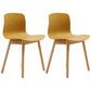 Contemporary Style Dining Armless Chair Wooden Dining Side Chair for Kitchen Yellow 2 Piece Set Natural Wood Clearhalo ' kitchen&dining_furn' 'Dining Chairs' 'Dining Tables & Seating' 'dining_chair' 'furn' 'furn_dining_chair' 'Furniture' 'furniture_dining_chair' 'Kitchen & Dining Furniture' 'kitchen' 3741764