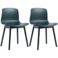 Contemporary Style Dining Armless Chair Wooden Dining Side Chair for Kitchen Blackish Green 2 Piece Set Black Clearhalo ' kitchen&dining_furn' 'Dining Chairs' 'Dining Tables & Seating' 'dining_chair' 'furn' 'furn_dining_chair' 'Furniture' 'furniture_dining_chair' 'Kitchen & Dining Furniture' 'kitchen' 3741768