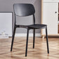 Contemporary Plastic Dining Chair Open Back Dining Side Chair for Kitchen Black 1 Piece Clearhalo ' kitchen&dining_furn' 'Dining Chairs' 'Dining Tables & Seating' 'dining_chair' 'furn' 'furn_dining_chair' 'Furniture' 'furniture_dining_chair' 'Kitchen & Dining Furniture' 'kitchen' 3754806