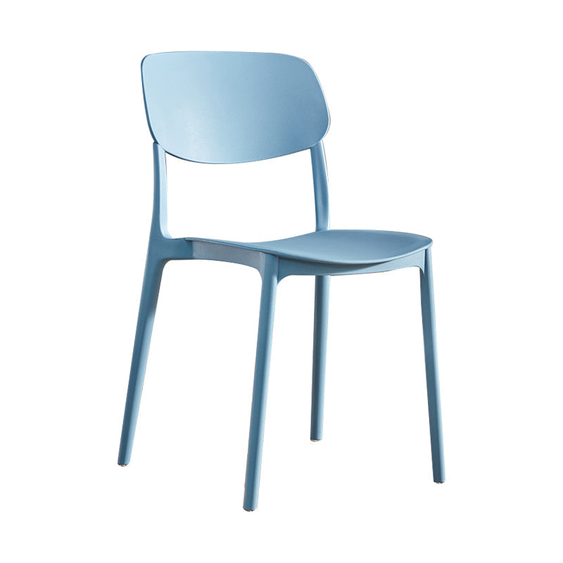 Contemporary Plastic Dining Chair Open Back Dining Side Chair for Kitchen Clearhalo ' kitchen&dining_furn' 'Dining Chairs' 'Dining Tables & Seating' 'dining_chair' 'furn' 'furn_dining_chair' 'Furniture' 'furniture_dining_chair' 'Kitchen & Dining Furniture' 'kitchen' 3754813