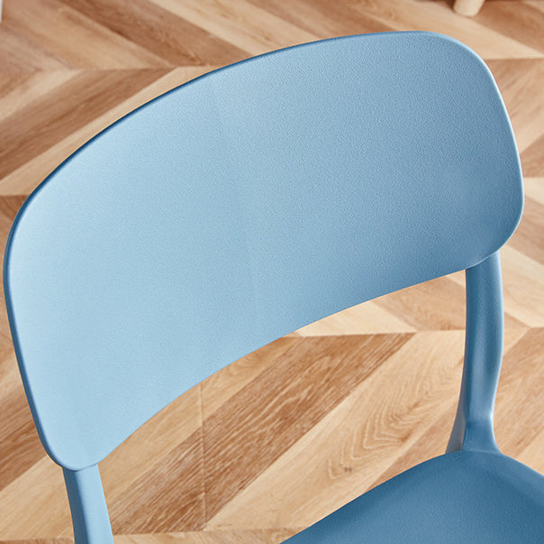 Contemporary Plastic Dining Chair Open Back Dining Side Chair for Kitchen Clearhalo ' kitchen&dining_furn' 'Dining Chairs' 'Dining Tables & Seating' 'dining_chair' 'furn' 'furn_dining_chair' 'Furniture' 'furniture_dining_chair' 'Kitchen & Dining Furniture' 'kitchen' 3754816
