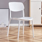 Contemporary Plastic Dining Chair Open Back Dining Side Chair for Kitchen White 1 Piece Clearhalo ' kitchen&dining_furn' 'Dining Chairs' 'Dining Tables & Seating' 'dining_chair' 'furn' 'furn_dining_chair' 'Furniture' 'furniture_dining_chair' 'Kitchen & Dining Furniture' 'kitchen' 3754818