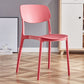 Contemporary Plastic Dining Chair Open Back Dining Side Chair for Kitchen Red 1 Piece Clearhalo ' kitchen&dining_furn' 'Dining Chairs' 'Dining Tables & Seating' 'dining_chair' 'furn' 'furn_dining_chair' 'Furniture' 'furniture_dining_chair' 'Kitchen & Dining Furniture' 'kitchen' 3754823