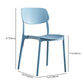 Contemporary Plastic Dining Chair Open Back Dining Side Chair for Kitchen Clearhalo ' kitchen&dining_furn' 'Dining Chairs' 'Dining Tables & Seating' 'dining_chair' 'furn' 'furn_dining_chair' 'Furniture' 'furniture_dining_chair' 'Kitchen & Dining Furniture' 'kitchen' 3754824