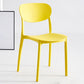 Contemporary Plastic Dining Chair Open Back Dining Side Chair for Kitchen Yellow 1 Piece Clearhalo ' kitchen&dining_furn' 'Dining Chairs' 'Dining Tables & Seating' 'dining_chair' 'furn' 'furn_dining_chair' 'Furniture' 'furniture_dining_chair' 'Kitchen & Dining Furniture' 'kitchen' 3754829