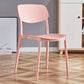 Contemporary Plastic Dining Chair Open Back Dining Side Chair for Kitchen Rose Bloom 1 Piece Clearhalo ' kitchen&dining_furn' 'Dining Chairs' 'Dining Tables & Seating' 'dining_chair' 'furn' 'furn_dining_chair' 'Furniture' 'furniture_dining_chair' 'Kitchen & Dining Furniture' 'kitchen' 3754847