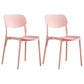 Contemporary Plastic Dining Chair Open Back Dining Side Chair for Kitchen Rose Bloom 2 Piece Set Clearhalo ' kitchen&dining_furn' 'Dining Chairs' 'Dining Tables & Seating' 'dining_chair' 'furn' 'furn_dining_chair' 'Furniture' 'furniture_dining_chair' 'Kitchen & Dining Furniture' 'kitchen' 3754848