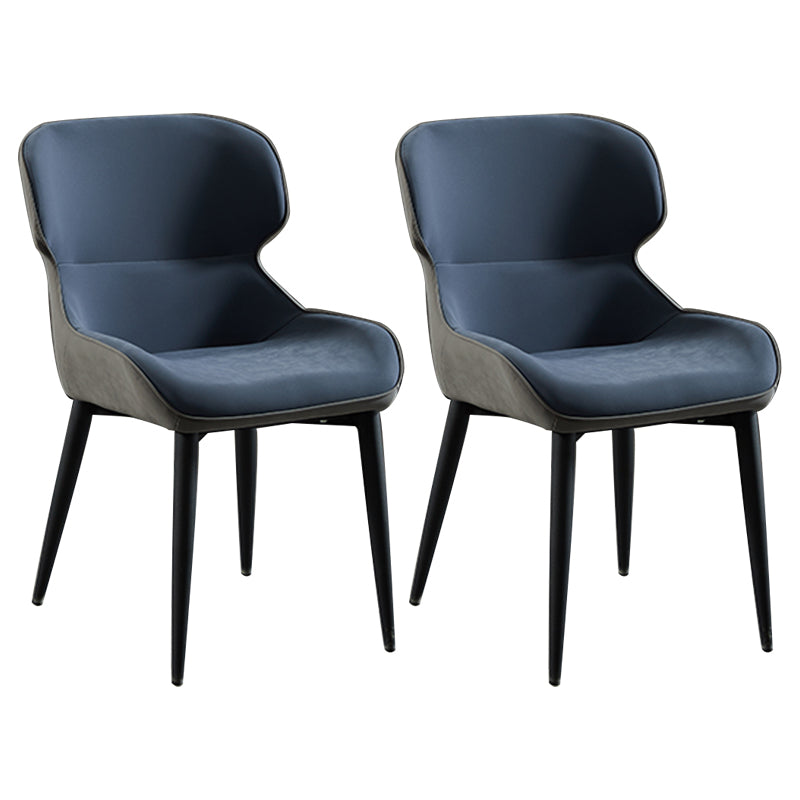 Nordic Style Metal Armless Dining Chairs Wingback Side Chair for Home Use Blue 2 Piece Set Clearhalo ' kitchen&dining_furn' 'Dining Chairs' 'Dining Tables & Seating' 'dining_chair' 'furn' 'furn_dining_chair' 'Furniture' 'furniture_dining_chair' 'Kitchen & Dining Furniture' 'kitchen' 3754858