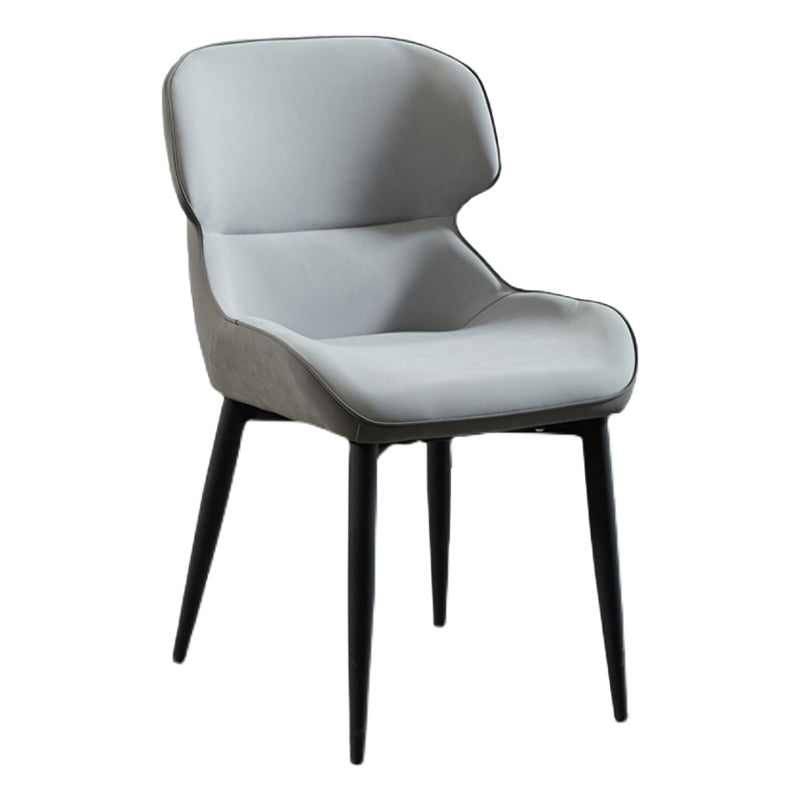 Nordic Style Metal Armless Dining Chairs Wingback Side Chair for Home Use Clearhalo ' kitchen&dining_furn' 'Dining Chairs' 'Dining Tables & Seating' 'dining_chair' 'furn' 'furn_dining_chair' 'Furniture' 'furniture_dining_chair' 'Kitchen & Dining Furniture' 'kitchen' 3754859