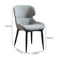 Nordic Style Metal Armless Dining Chairs Wingback Side Chair for Home Use Clearhalo ' kitchen&dining_furn' 'Dining Chairs' 'Dining Tables & Seating' 'dining_chair' 'furn' 'furn_dining_chair' 'Furniture' 'furniture_dining_chair' 'Kitchen & Dining Furniture' 'kitchen' 3754868