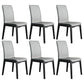 Industrial Restaurant Leather Side Chair Matte Finish Solid Back Dining Chair Dark Gray 6 Piece Set Black Clearhalo ' kitchen&dining_furn' 'Dining Chairs' 'Dining Tables & Seating' 'dining_chair' 'furn' 'furn_dining_chair' 'Furniture' 'furniture_dining_chair' 'Kitchen & Dining Furniture' 'kitchen' 3754886